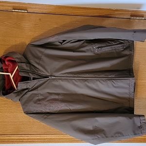 White Sierra Women's Coat, cute stitching, fleece lined, midweight XL